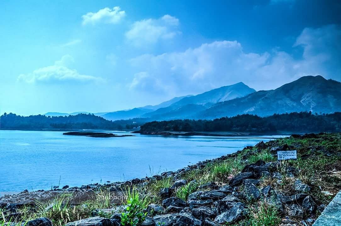 Panoramic view of Banasura Sagar Dam
